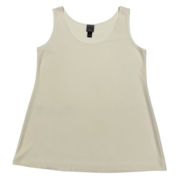 Ciara Sun Woo Mid-Length Tank - White - Small - Picture 5 of 9